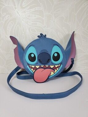 Disney Loungefly Stitch Face Round Crossbody Park Bag